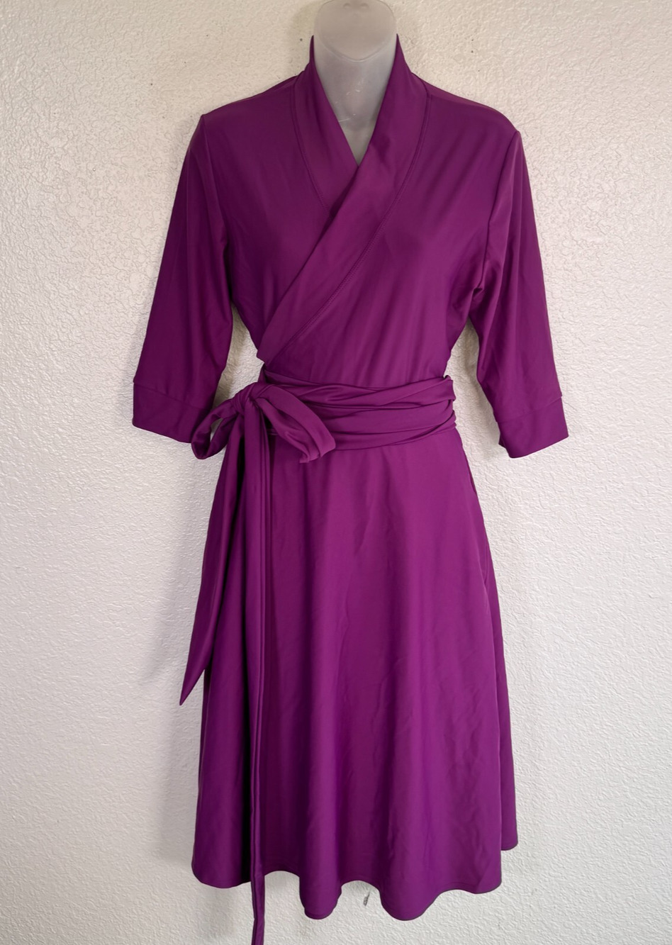 Elhoffer Wrap Dress Women Large Essentials Magical Midi Cosplay Comic Con Purple